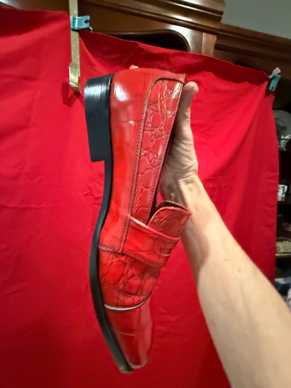 D'ITALO RED MENS DRESS SHOES SIZE 10 1/2 - Picture 12 of 12